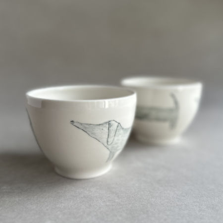 Zestaw Porcelanowych Kubków z Jamnikiem - Pracownia Lepiej zdjęcie 2