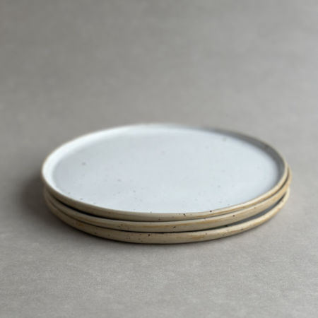 Talerz Białe Kropki Duży